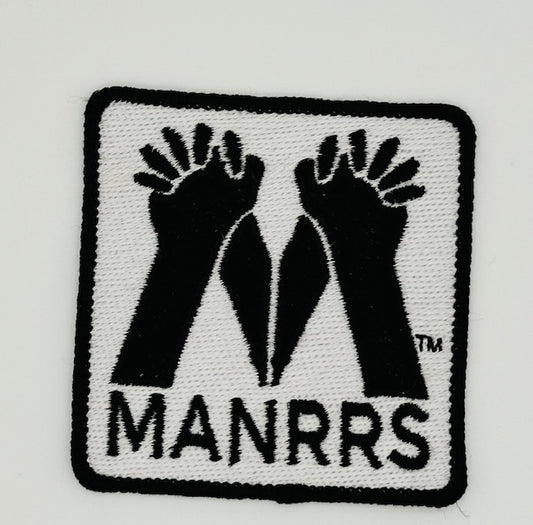 Black and White MANRRS Patch